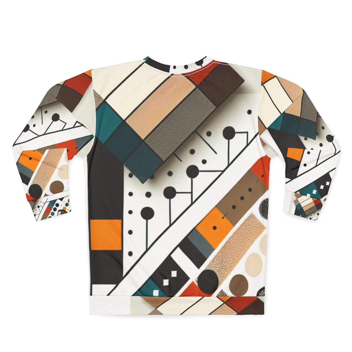 Geometric Pattern Unisex Sweatshirt – Modern Aesthetic for Everyday Comfort