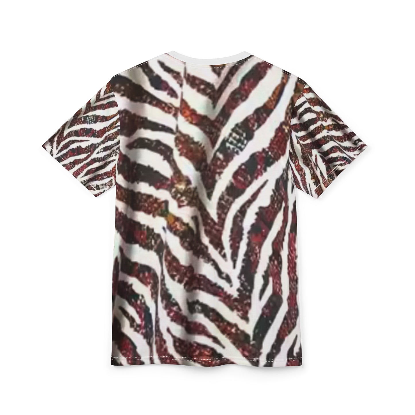 Zebra Striped Unisex Cut & Sew Tee - Stylish and Unique Everyday Wear