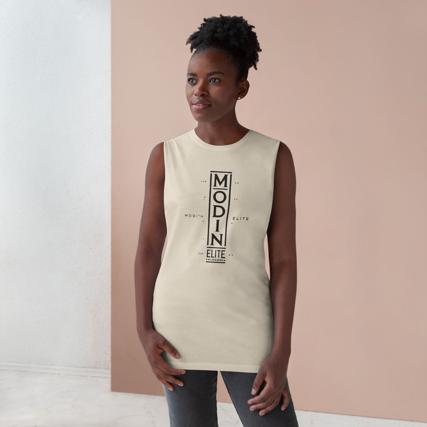 Stylish Unisex Tank Top with MODIN ELITE Design, Casual Wear for Fitness, Unisex Workout Apparel, Summer Essentials, Gift for Athletes