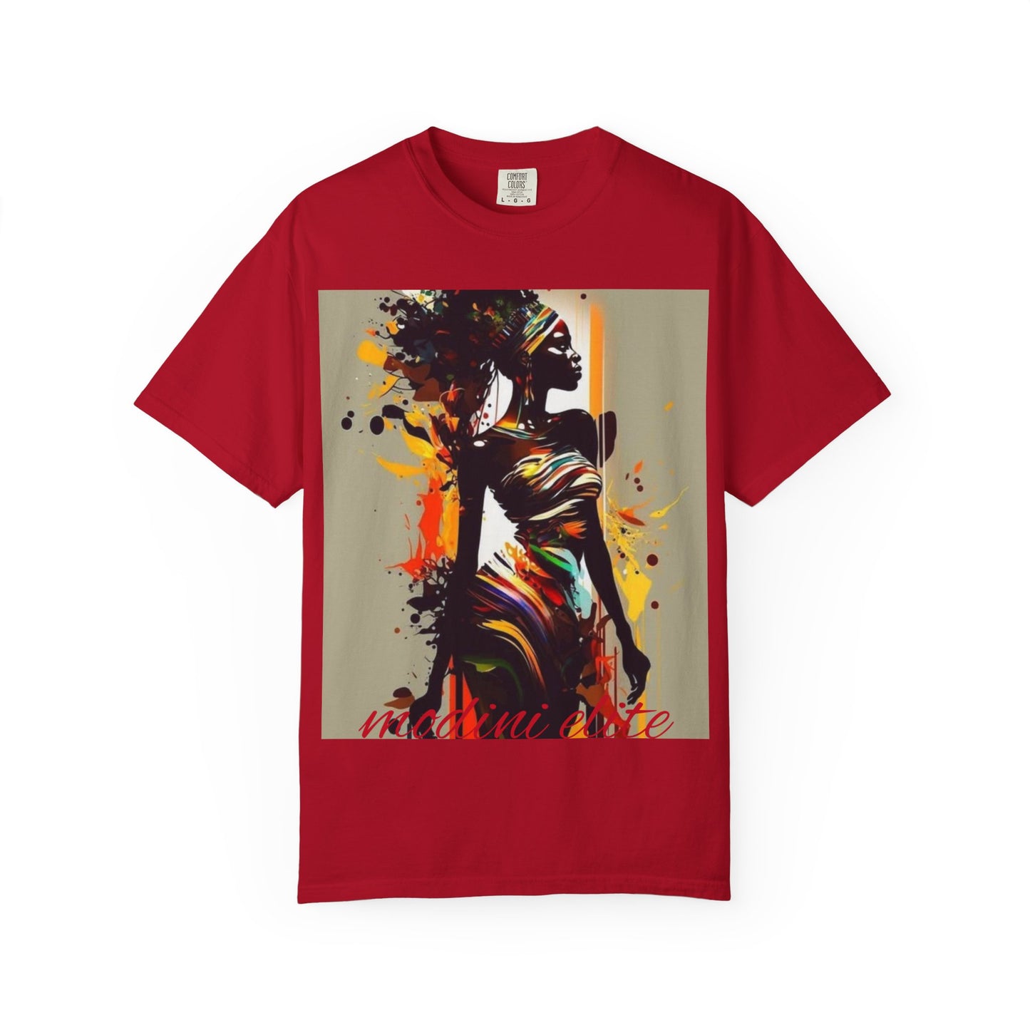Artistic African Woman T-Shirt | Unisex Garment-Dyed Tee | Inspirational Fashion