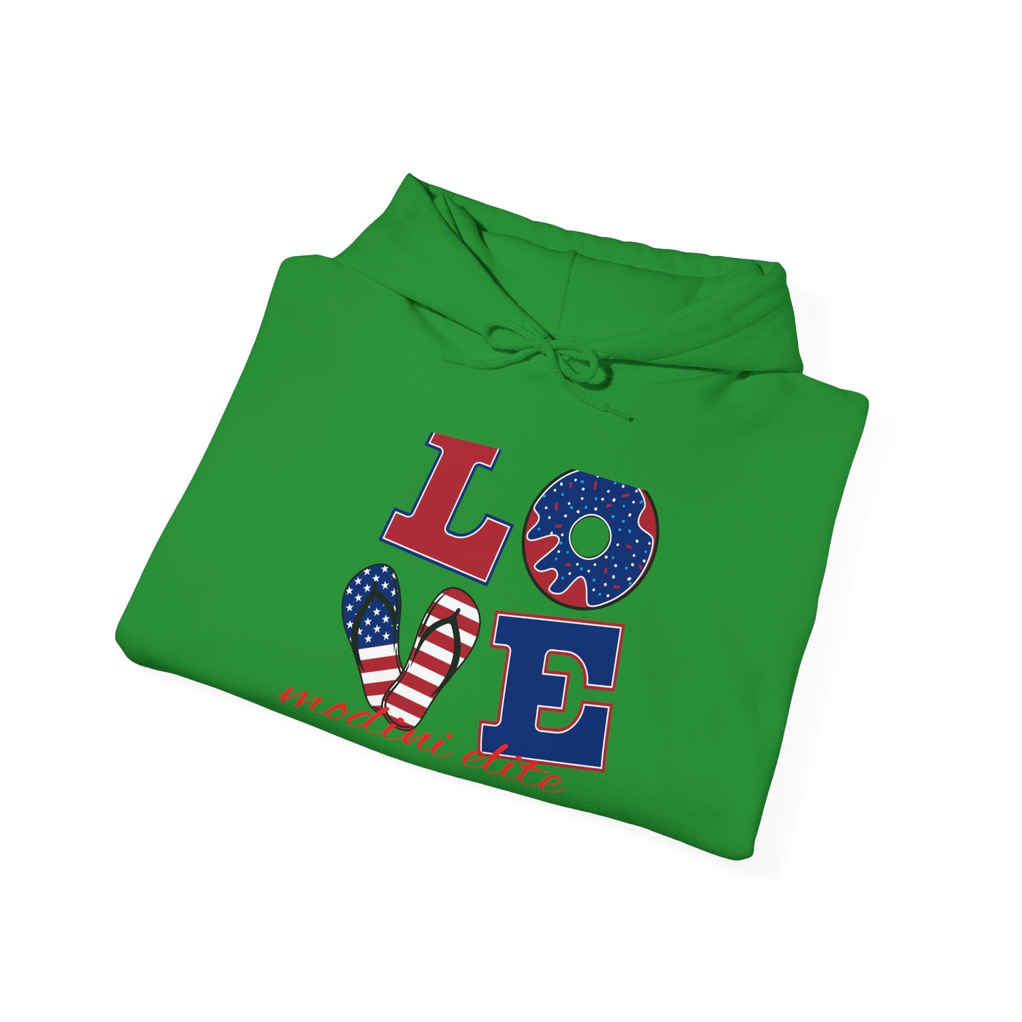 Patriotic Love Hoodie for Holidays | Unisex Heavy Blend™ Sweatshirt