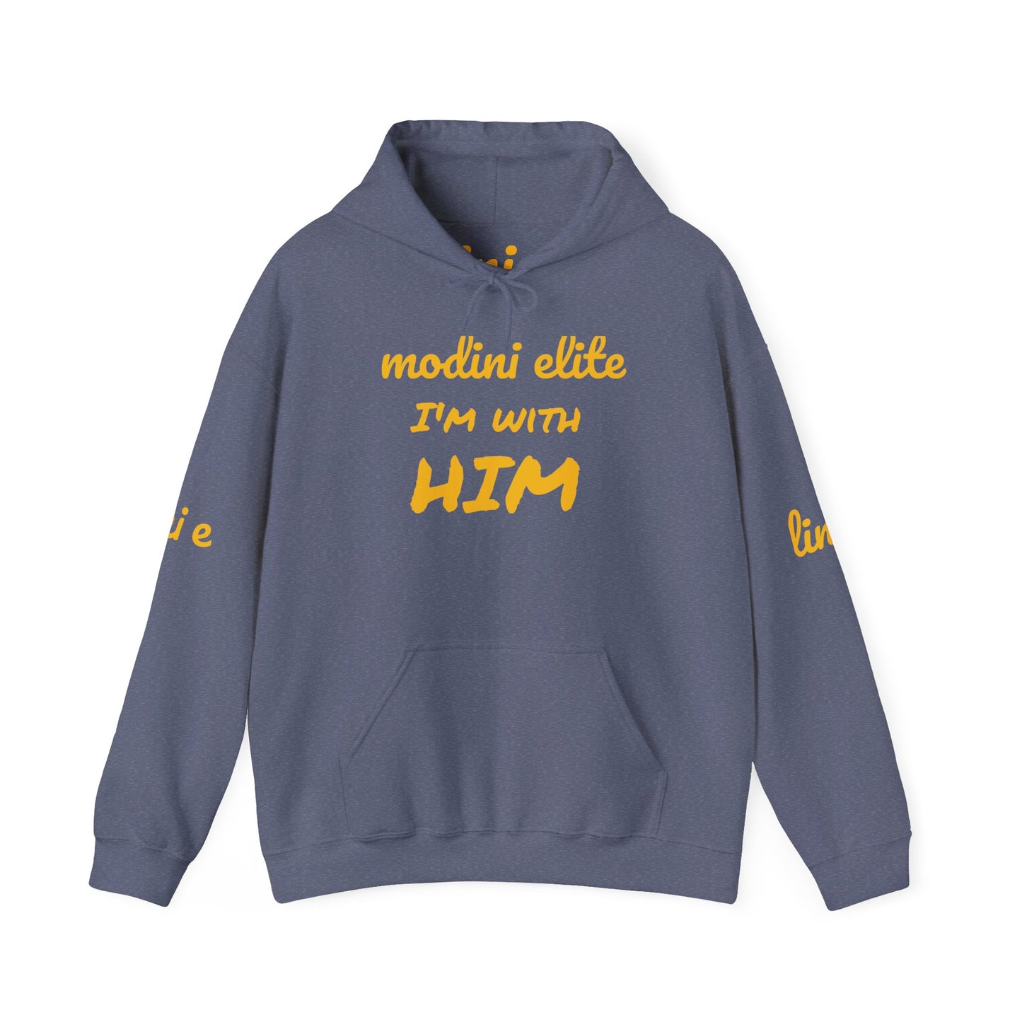 I'm With Him Hoodie - Unisex Heavy Blend Sweatshirt for Casual Comfort