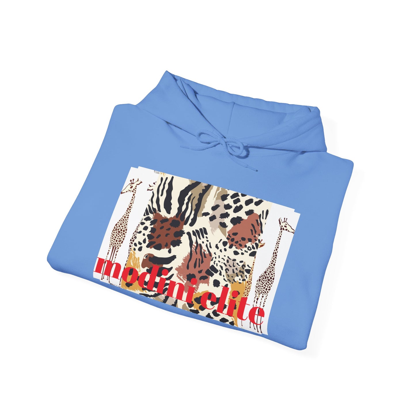 Trendy Unisex Hooded Sweatshirt with Animal Print - Perfect for Wildlife Lovers