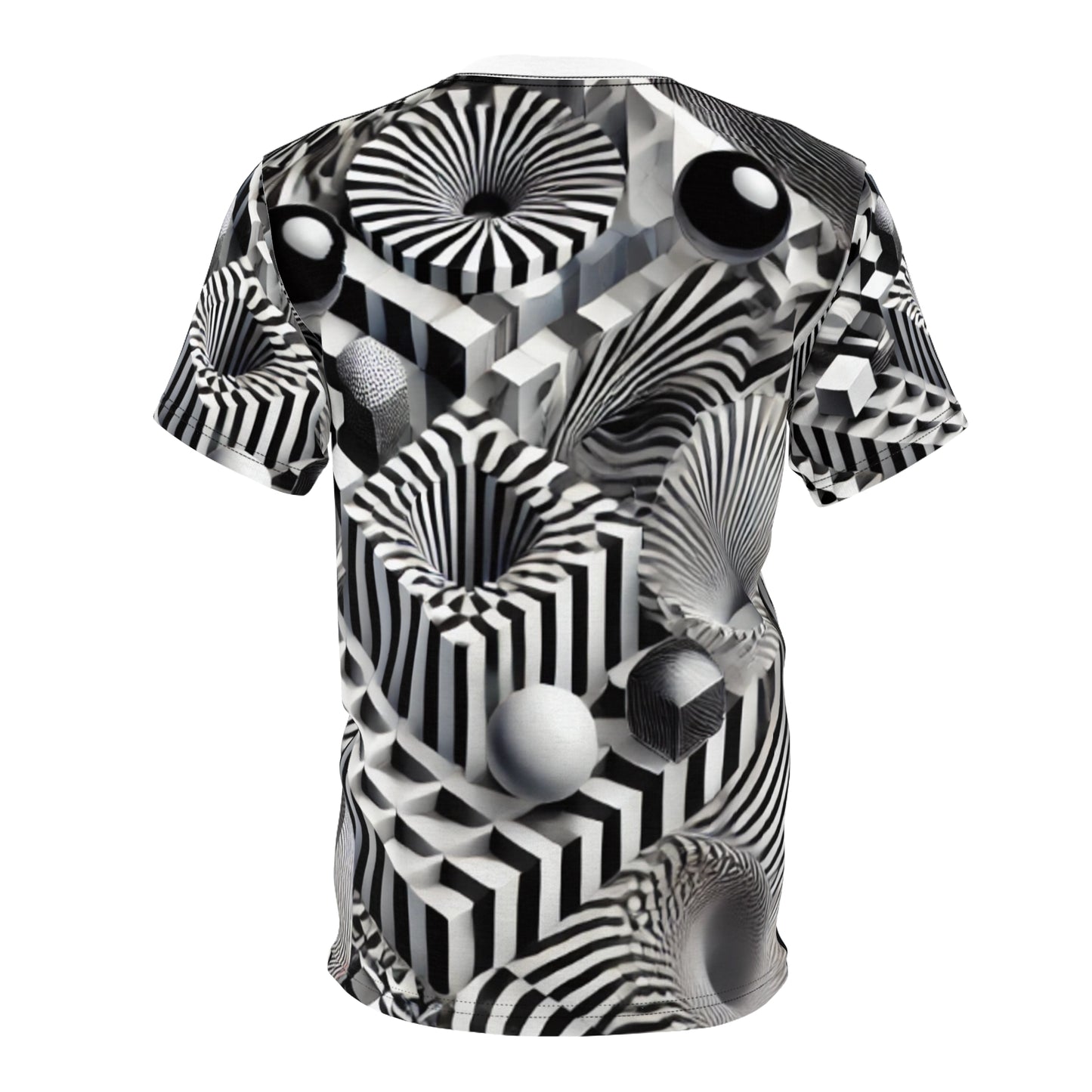 Geometric Pattern Unisex Tee - Stylish Graphic T-Shirt for Art Lovers