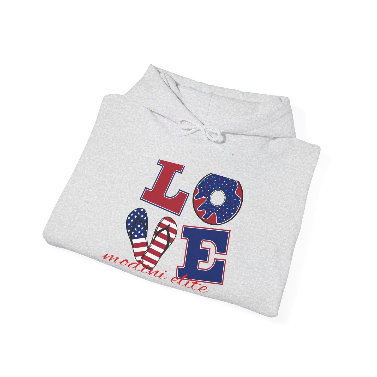 Patriotic Love Hoodie for Holidays | Unisex Heavy Blend™ Sweatshirt