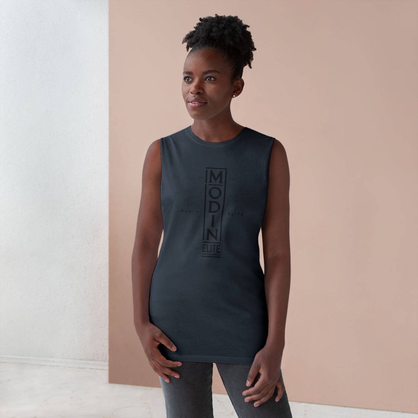 Stylish Unisex Tank Top with MODIN ELITE Design, Casual Wear for Fitness, Unisex Workout Apparel, Summer Essentials, Gift for Athletes