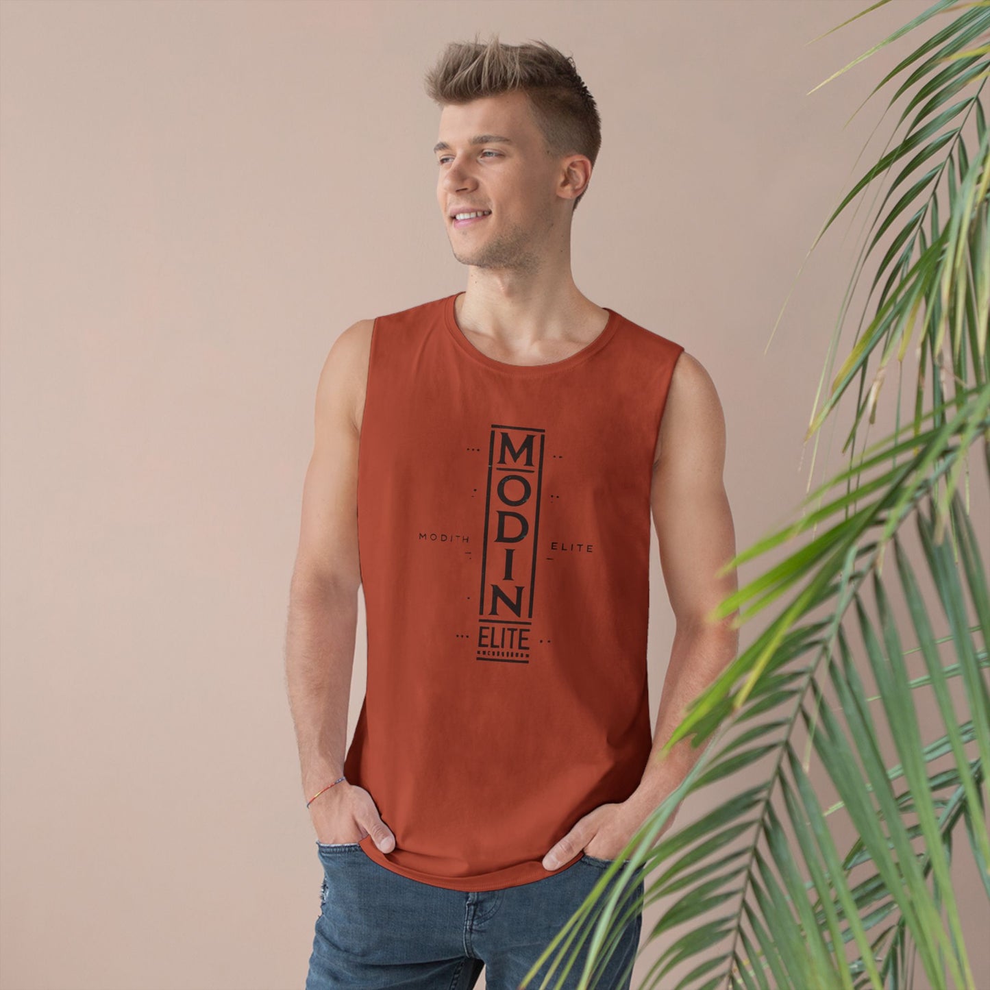 Stylish Unisex Tank Top with MODIN ELITE Design, Casual Wear for Fitness, Unisex Workout Apparel, Summer Essentials, Gift for Athletes