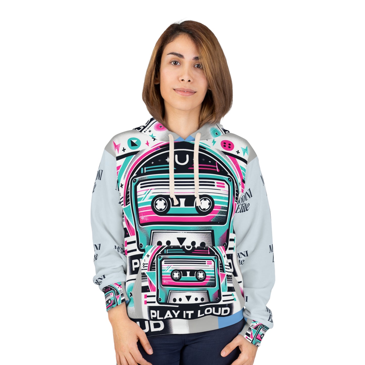 Retro Cassette Hoodie - Play It Loud | Unisex Pullover, 90s Style Sweatshirt, Vintage Music Hoodie, Casual Streetwear, Gift for Music Lovers
