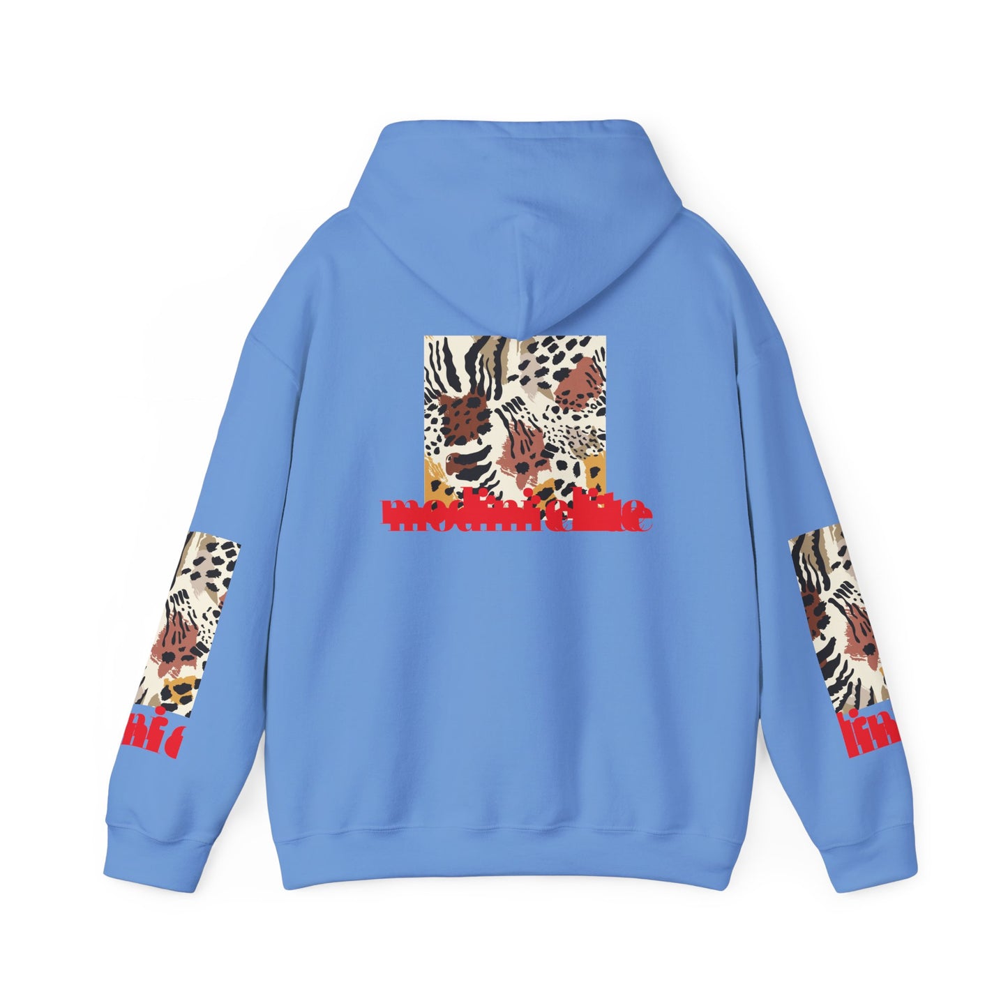 Trendy Unisex Hooded Sweatshirt with Animal Print - Perfect for Wildlife Lovers
