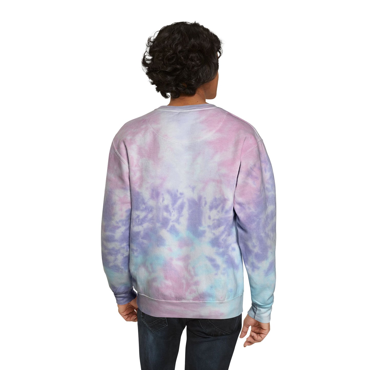 Unisex Tie-Dye Sweatshirt with 'LOVE' Design - Perfect for Celebrations and Casual Wear