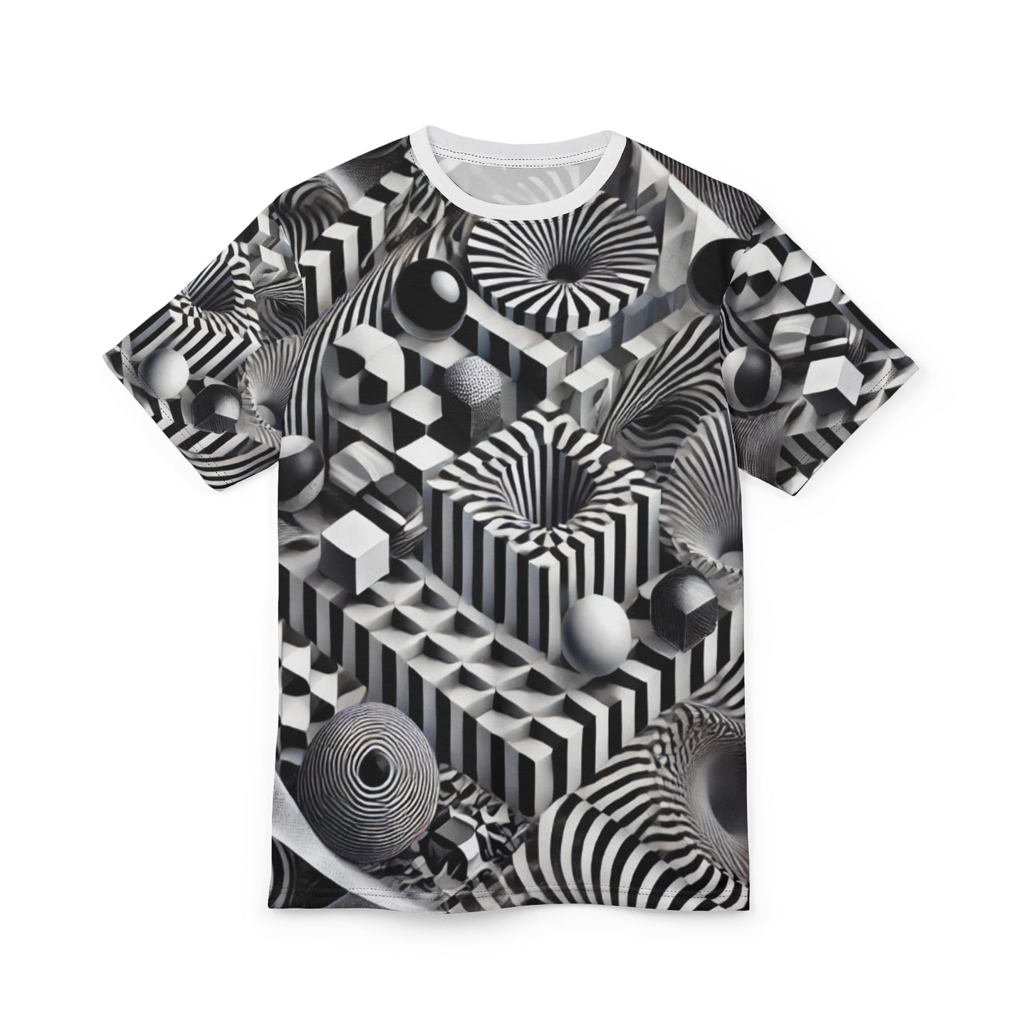 Geometric Pattern Unisex Tee - Stylish Graphic T-Shirt for Art Lovers