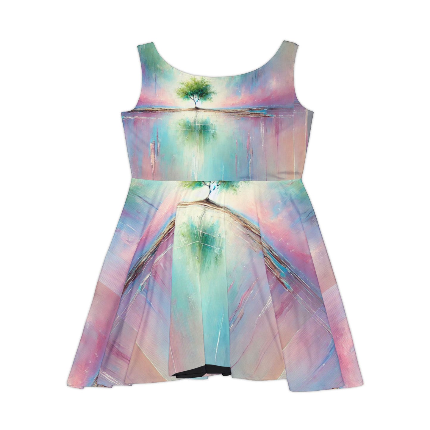 Pastel Abstract Women's Skater Dress - Perfect for Summer Celebrations