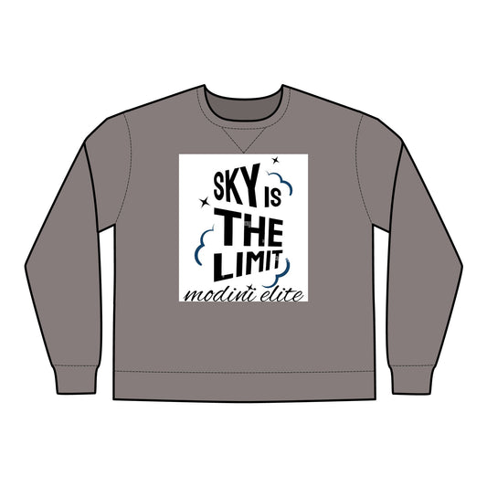 Inspirational Sky Is The Limit Crewneck Sweatshirt for Everyday Comfort