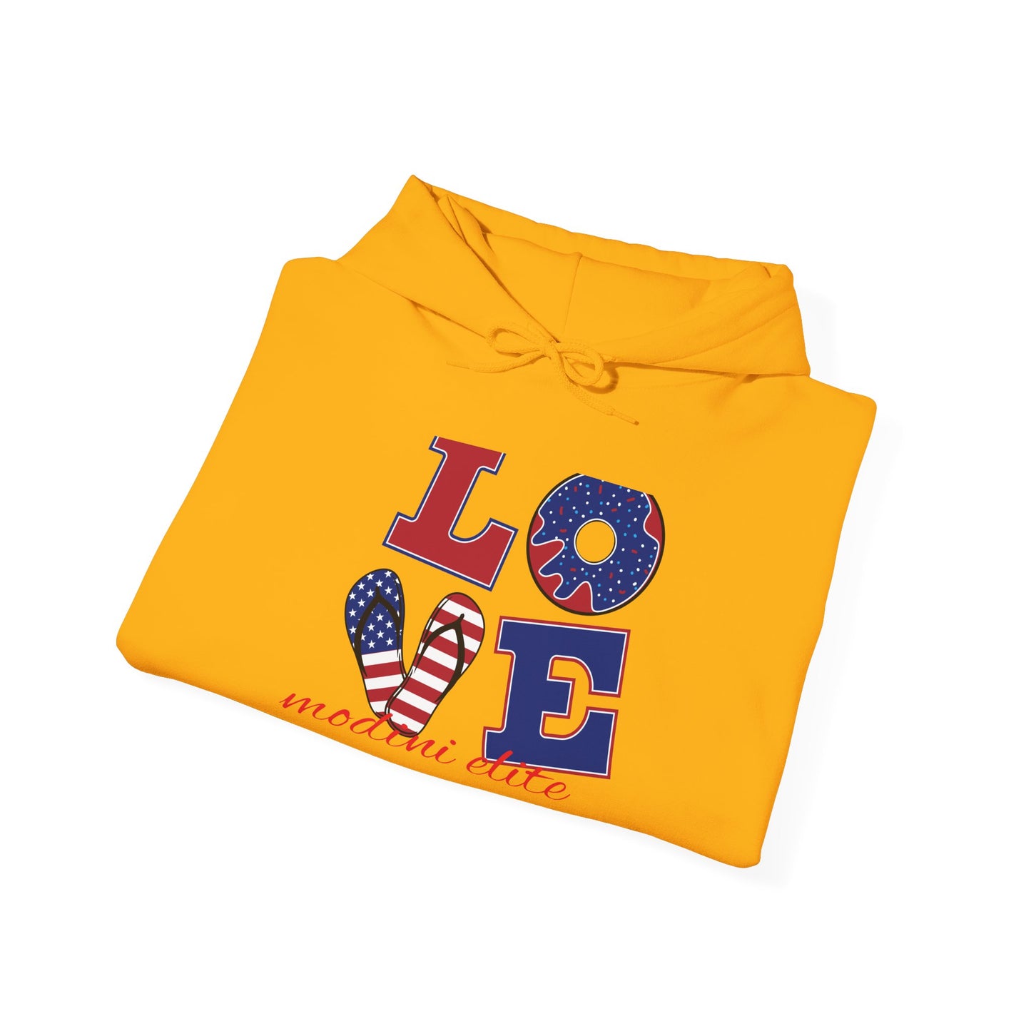 Patriotic Love Hoodie for Holidays | Unisex Heavy Blend™ Sweatshirt