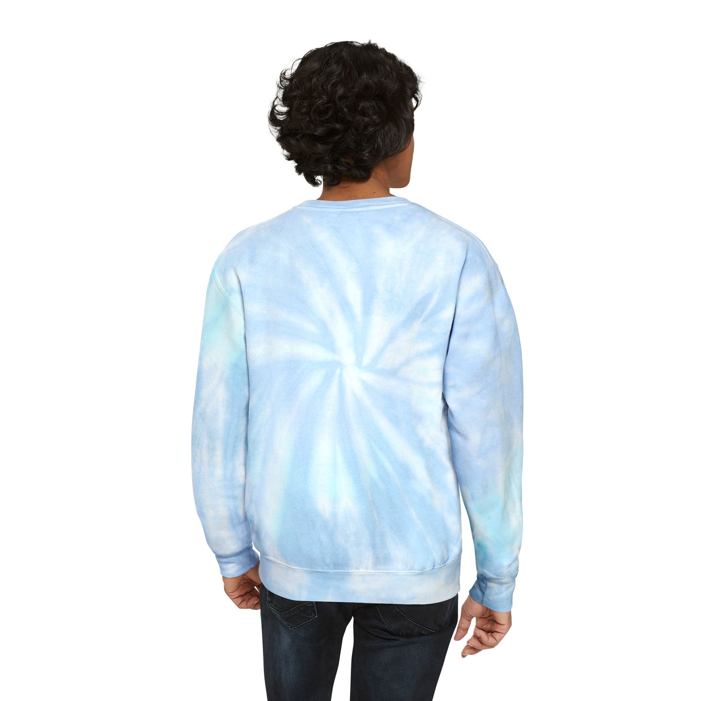 Unisex Tie-Dye Sweatshirt with 'LOVE' Design - Perfect for Celebrations and Casual Wear