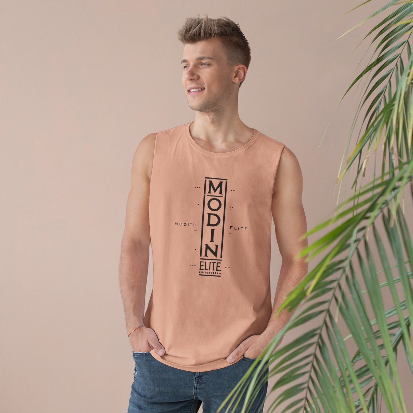 Stylish Unisex Tank Top with MODIN ELITE Design, Casual Wear for Fitness, Unisex Workout Apparel, Summer Essentials, Gift for Athletes