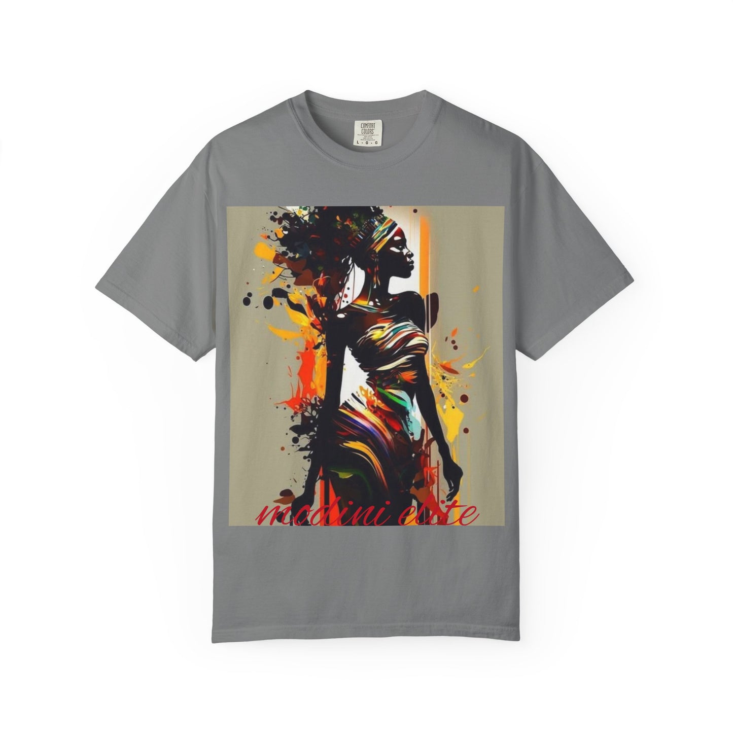 Artistic African Woman T-Shirt | Unisex Garment-Dyed Tee | Inspirational Fashion