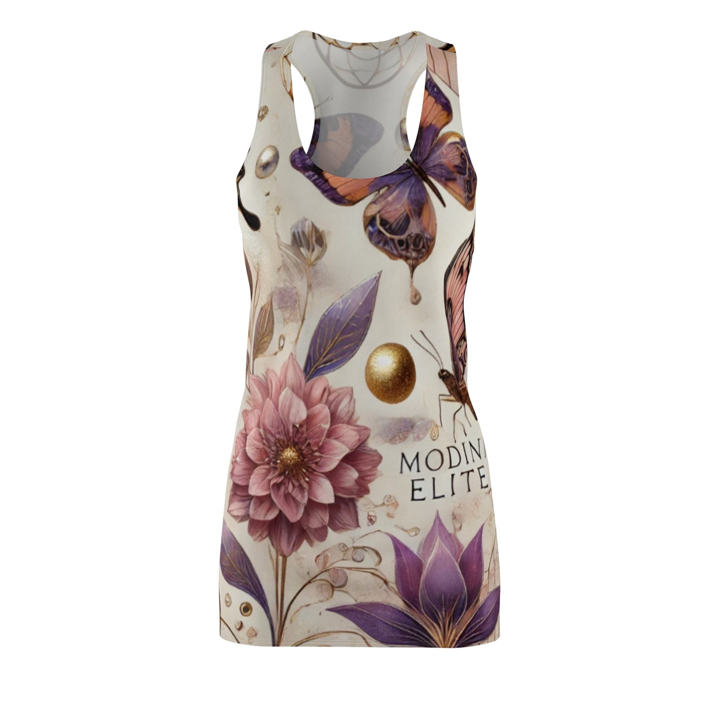 Floral Elegance Racerback Dress - Modern & Elite