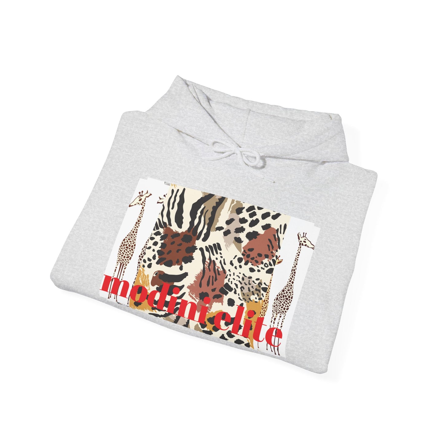 Trendy Unisex Hooded Sweatshirt with Animal Print - Perfect for Wildlife Lovers