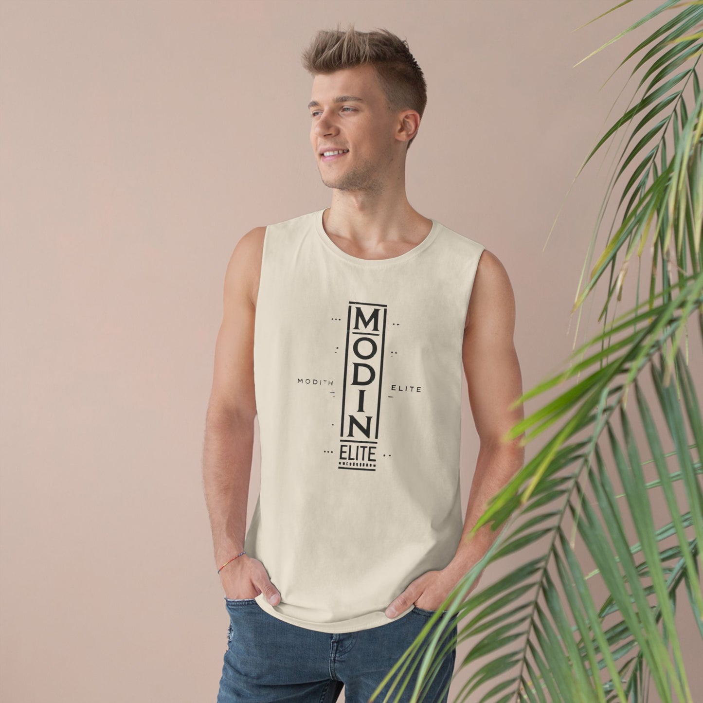 Stylish Unisex Tank Top with MODIN ELITE Design, Casual Wear for Fitness, Unisex Workout Apparel, Summer Essentials, Gift for Athletes