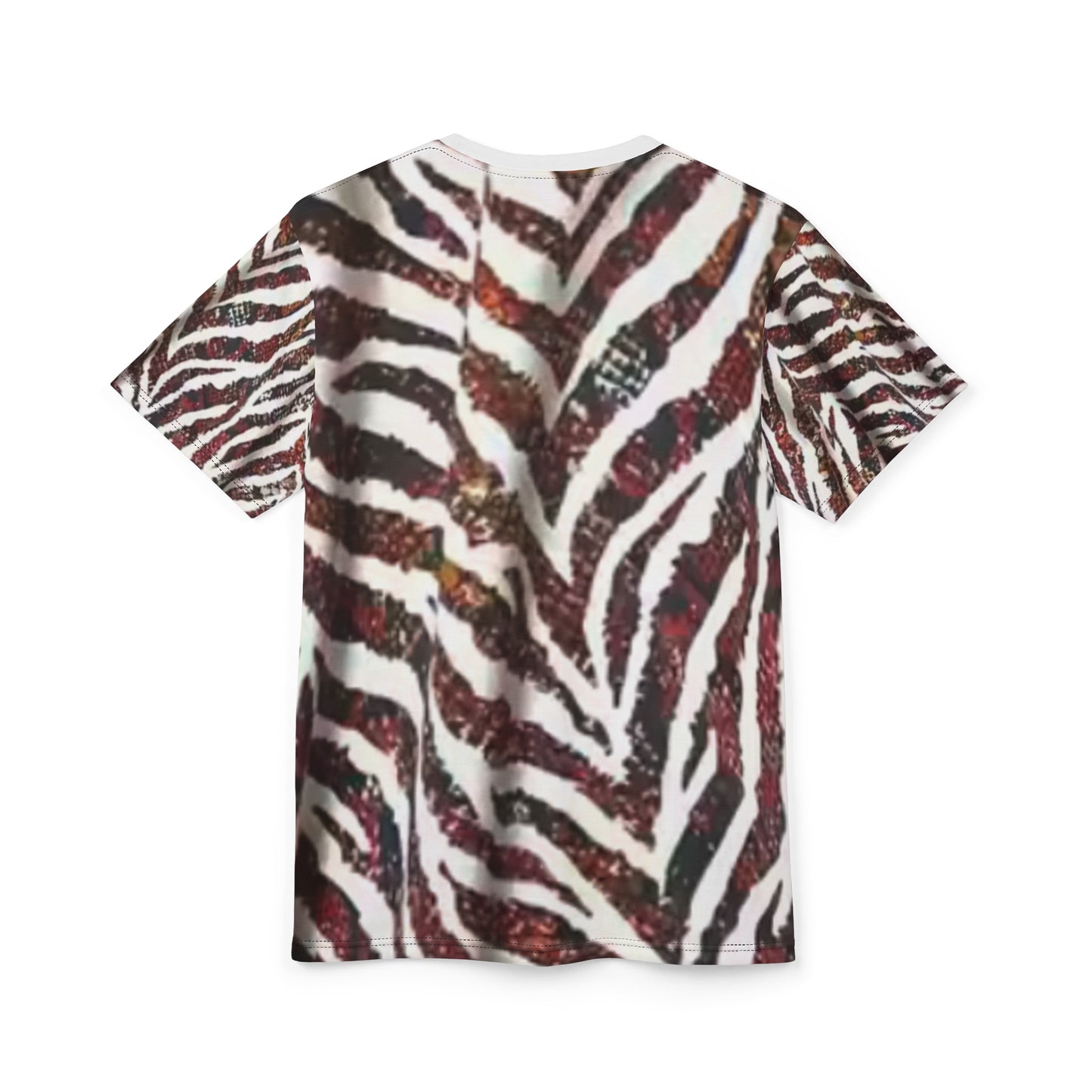 Zebra Striped Unisex Cut & Sew Tee - Stylish and Unique Everyday Wear