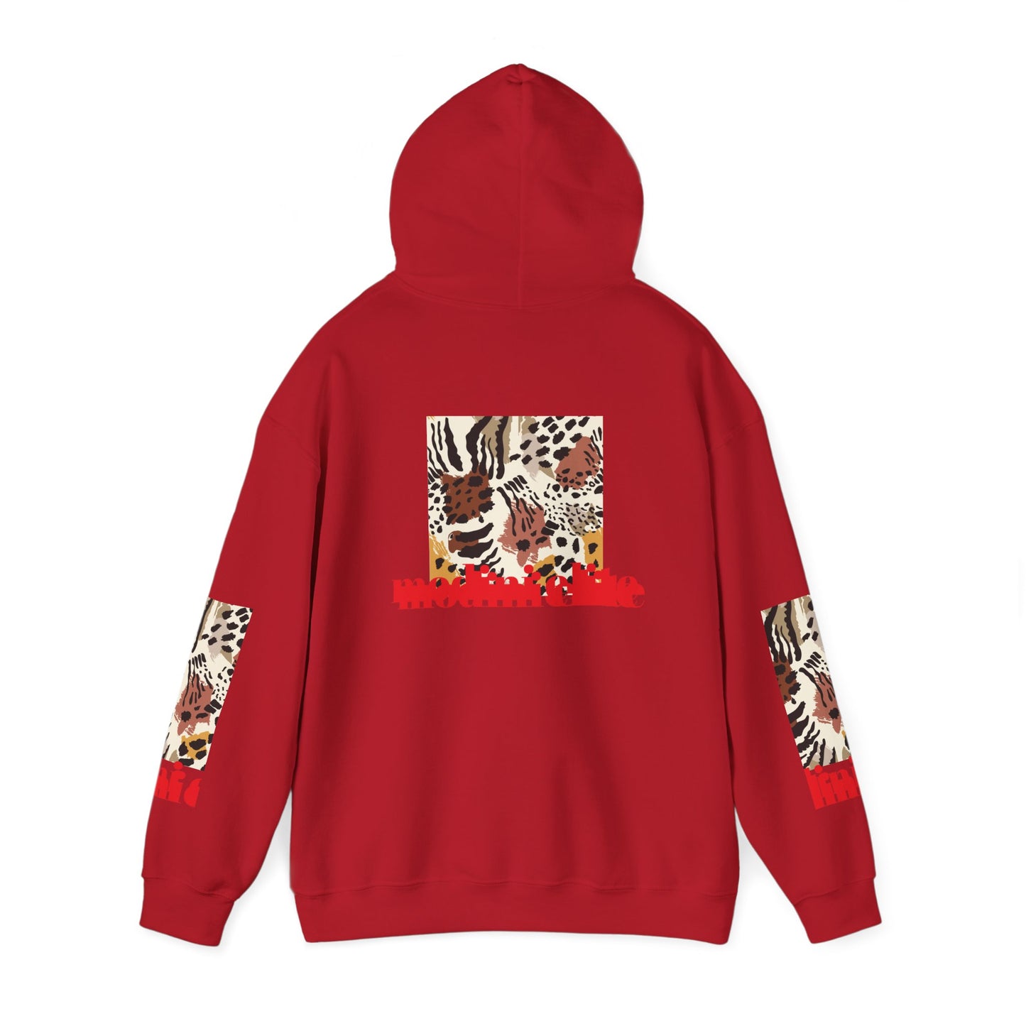 Trendy Unisex Hooded Sweatshirt with Animal Print - Perfect for Wildlife Lovers
