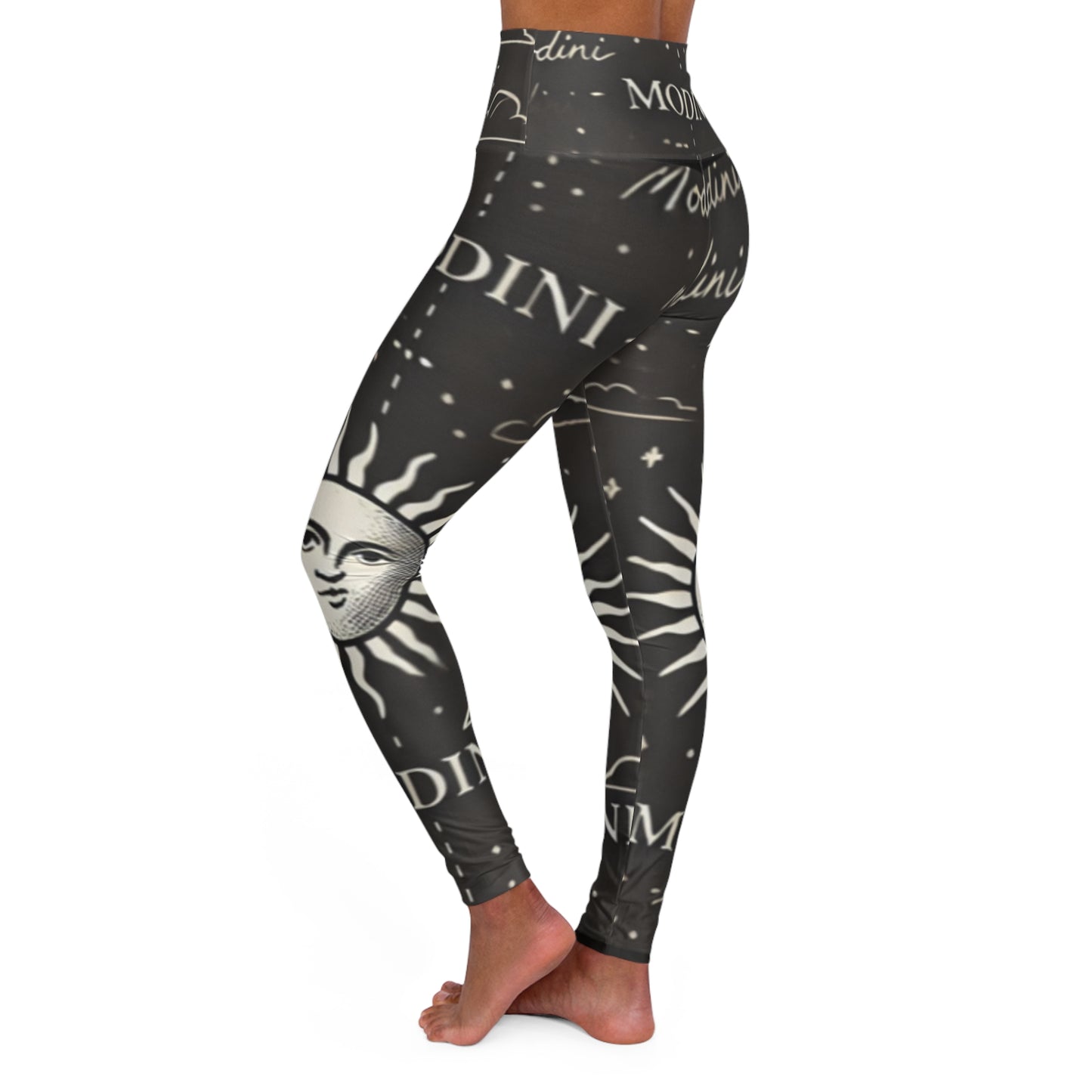 Sun and Moon High Waisted Yoga Leggings - Stylish & Comfortable Activewear