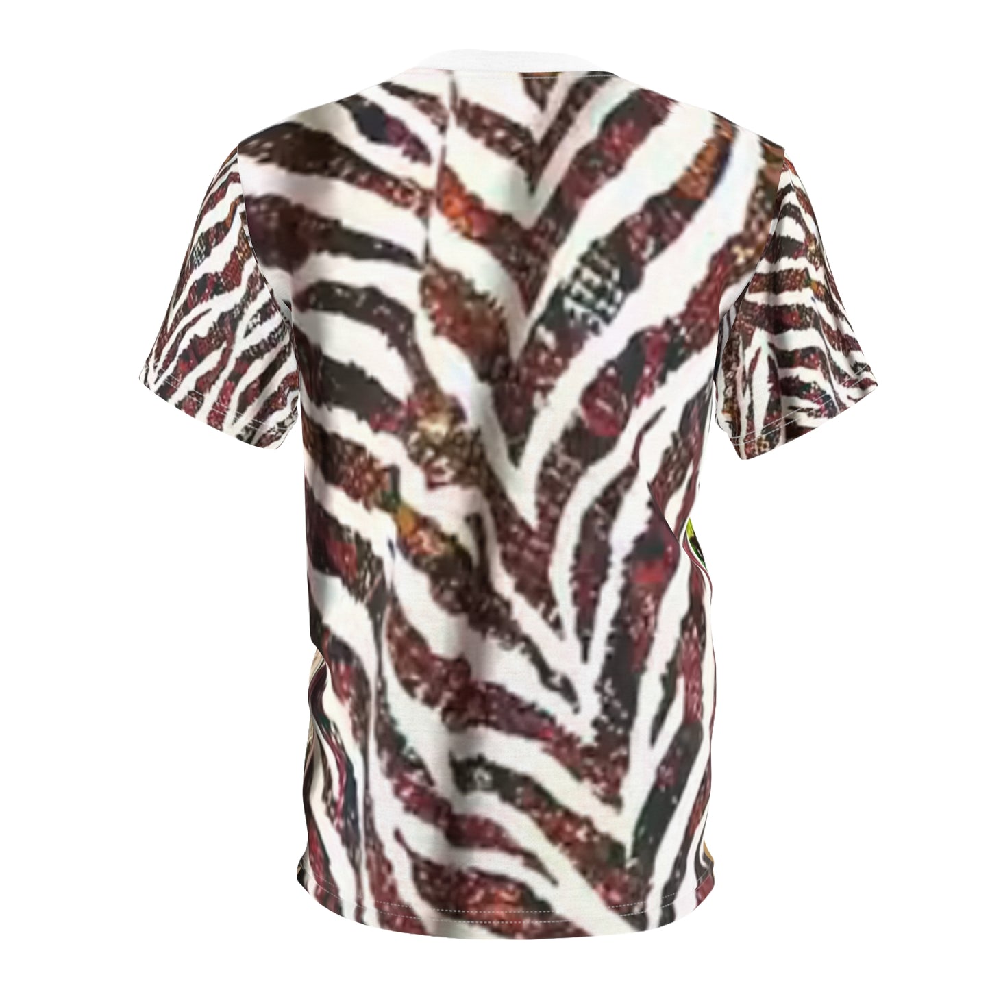 Zebra Striped Unisex Cut & Sew Tee - Stylish and Unique Everyday Wear