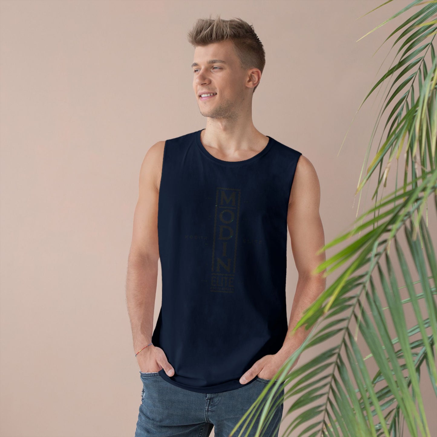 Stylish Unisex Tank Top with MODIN ELITE Design, Casual Wear for Fitness, Unisex Workout Apparel, Summer Essentials, Gift for Athletes