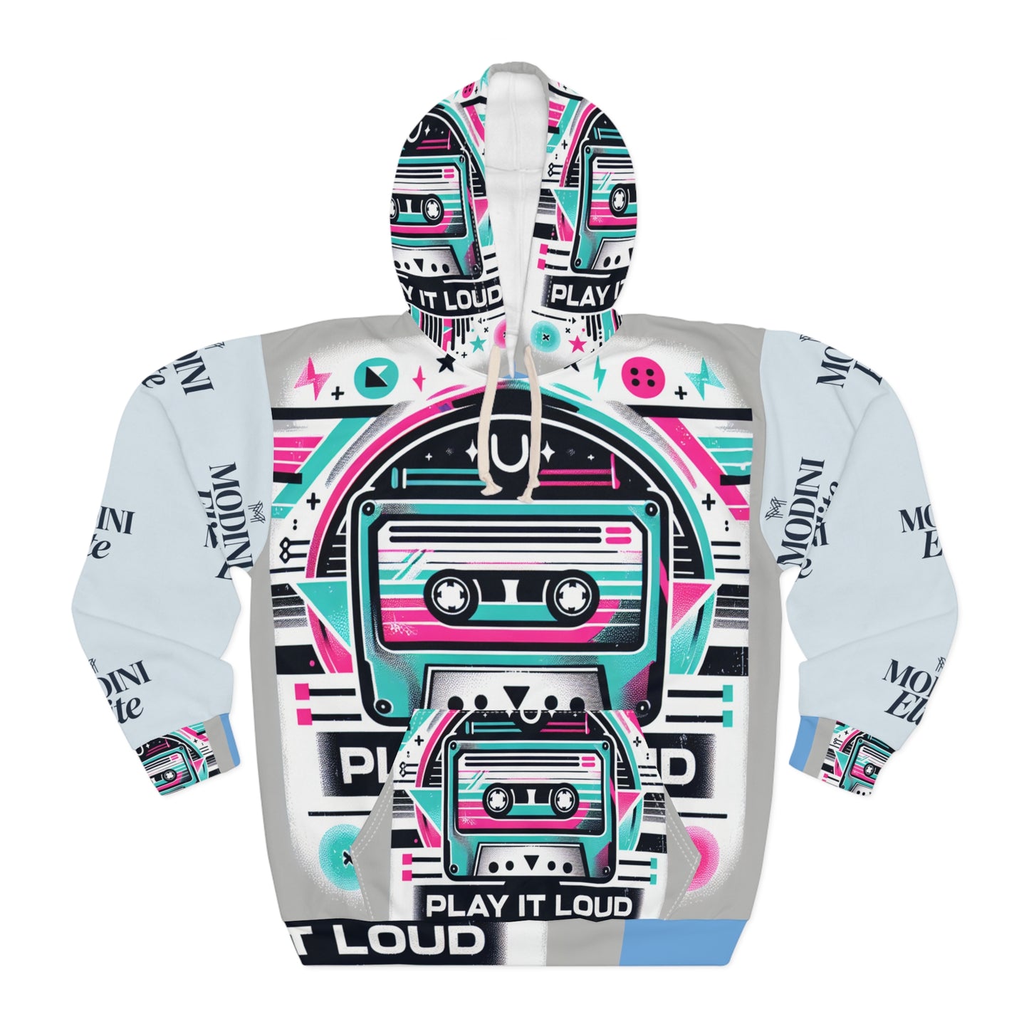 Retro Cassette Hoodie - Play It Loud | Unisex Pullover, 90s Style Sweatshirt, Vintage Music Hoodie, Casual Streetwear, Gift for Music Lovers