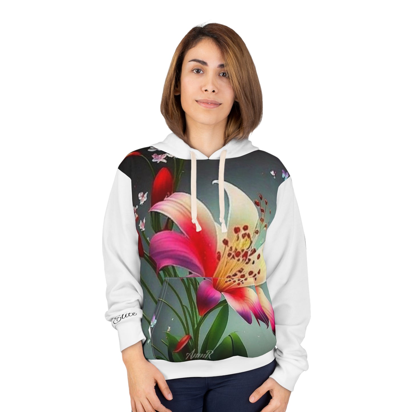 Floral Art Unisex Pullover Hoodie - Vibrant Spring Design for Nature Lovers