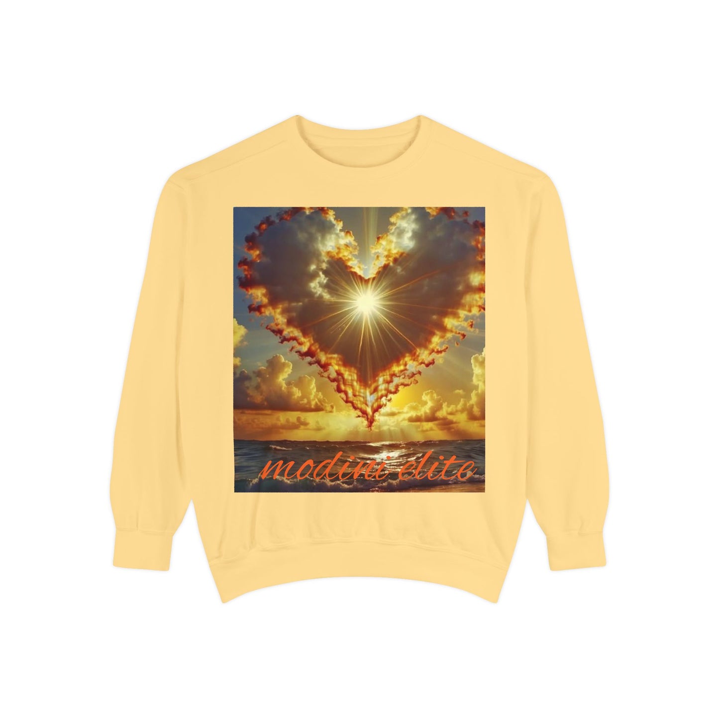 Sunset Heart Unisex Sweatshirt - Cozy Love for Every Occasion