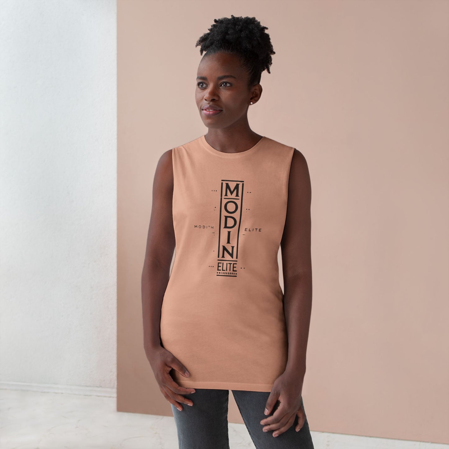 Stylish Unisex Tank Top with MODIN ELITE Design, Casual Wear for Fitness, Unisex Workout Apparel, Summer Essentials, Gift for Athletes