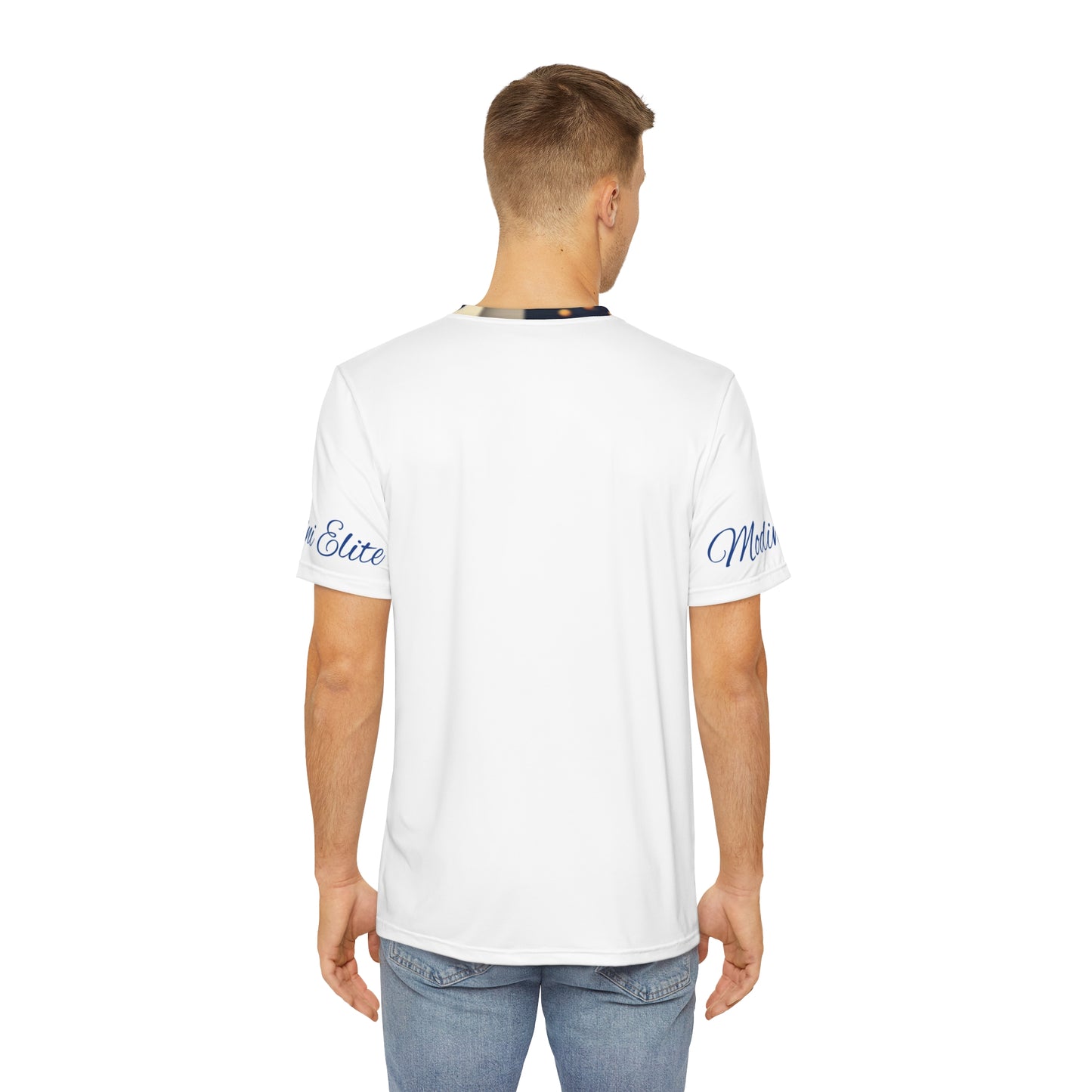 Cosmic Adventure Men's Polyester Tee - Stellar Space Design