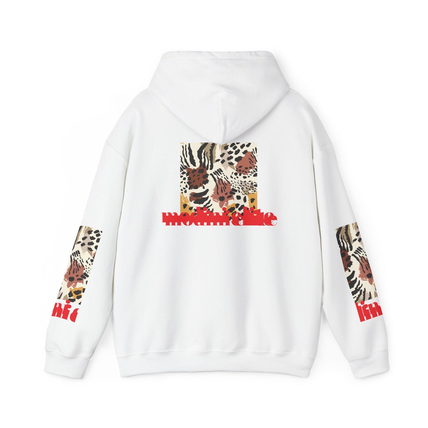 Trendy Unisex Hooded Sweatshirt with Animal Print - Perfect for Wildlife Lovers