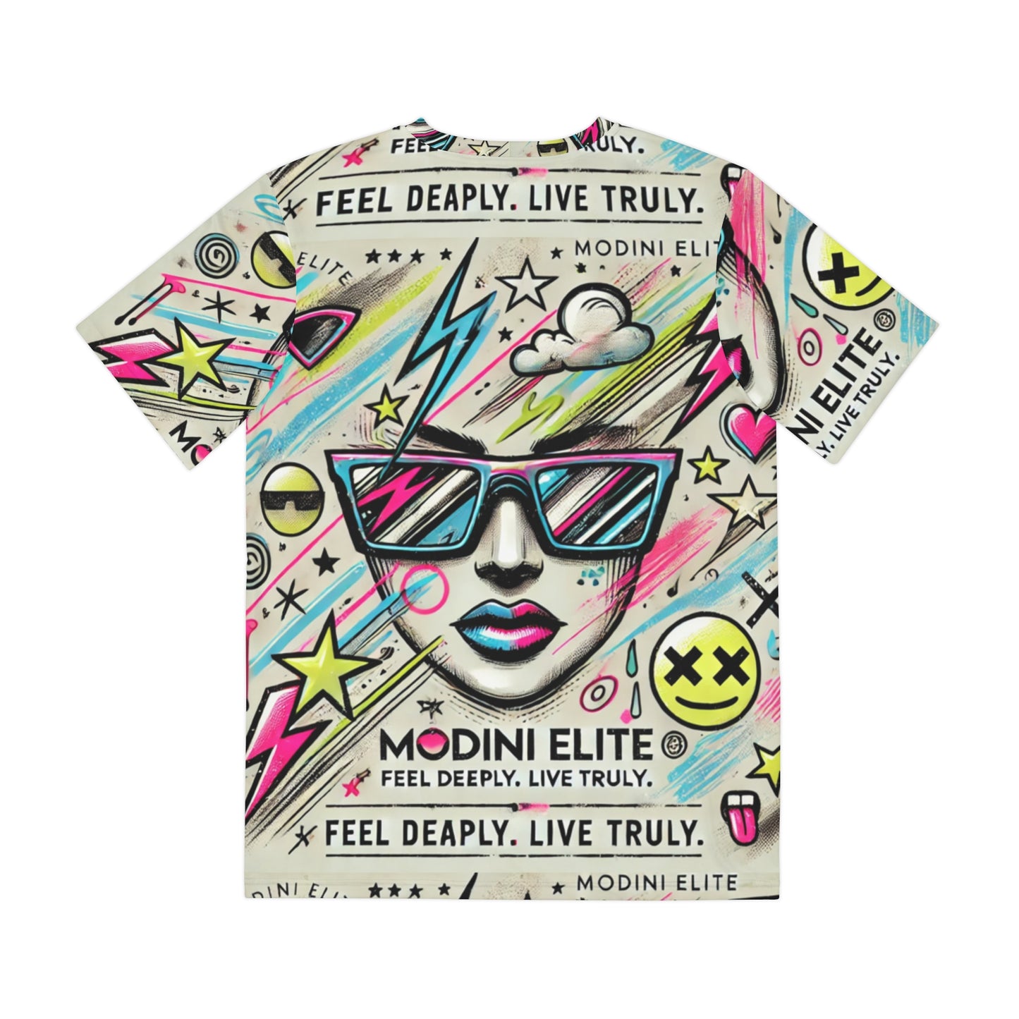 Vibrant Graphic Tee - "Feel Deeply, Live Truly"