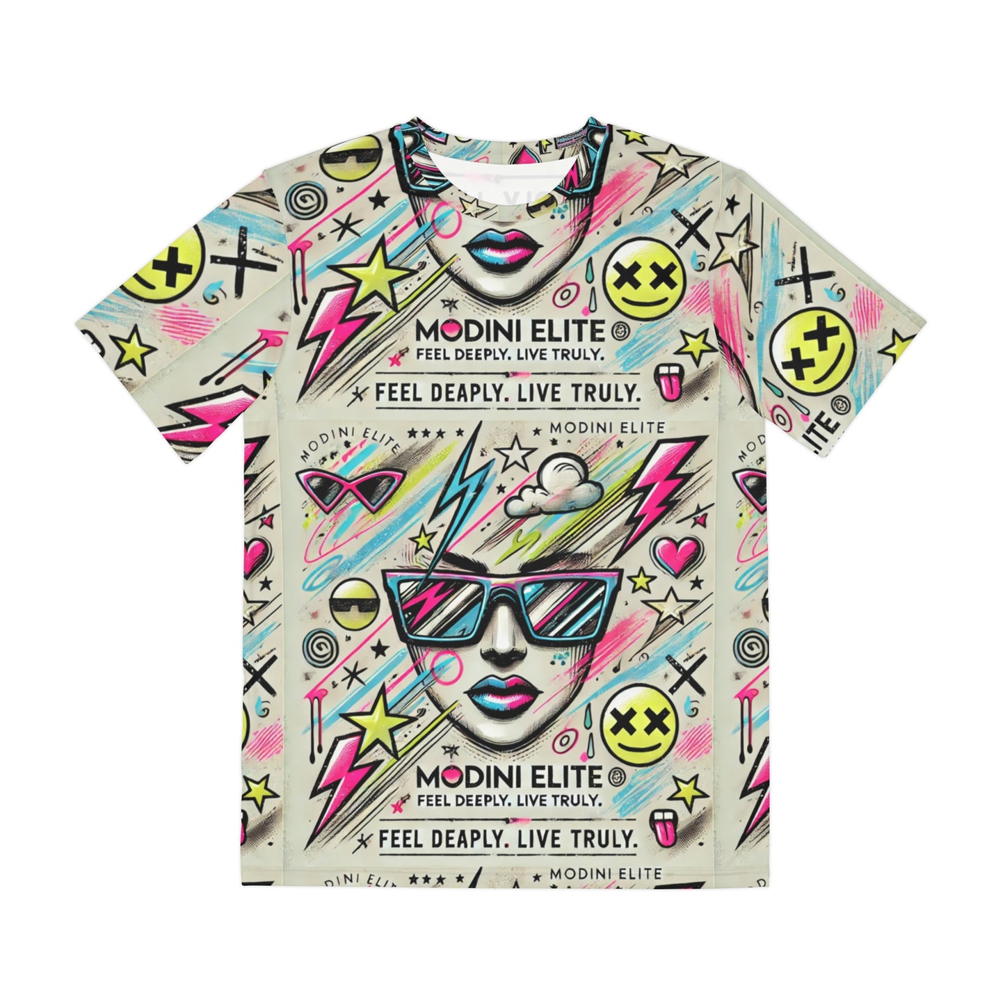 Vibrant Graphic Tee - "Feel Deeply, Live Truly"