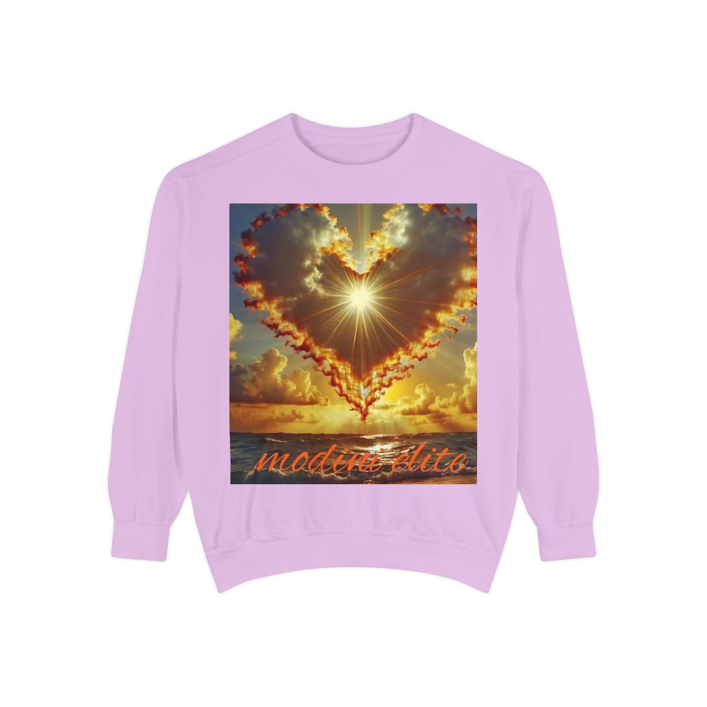 Sunset Heart Unisex Sweatshirt - Cozy Love for Every Occasion