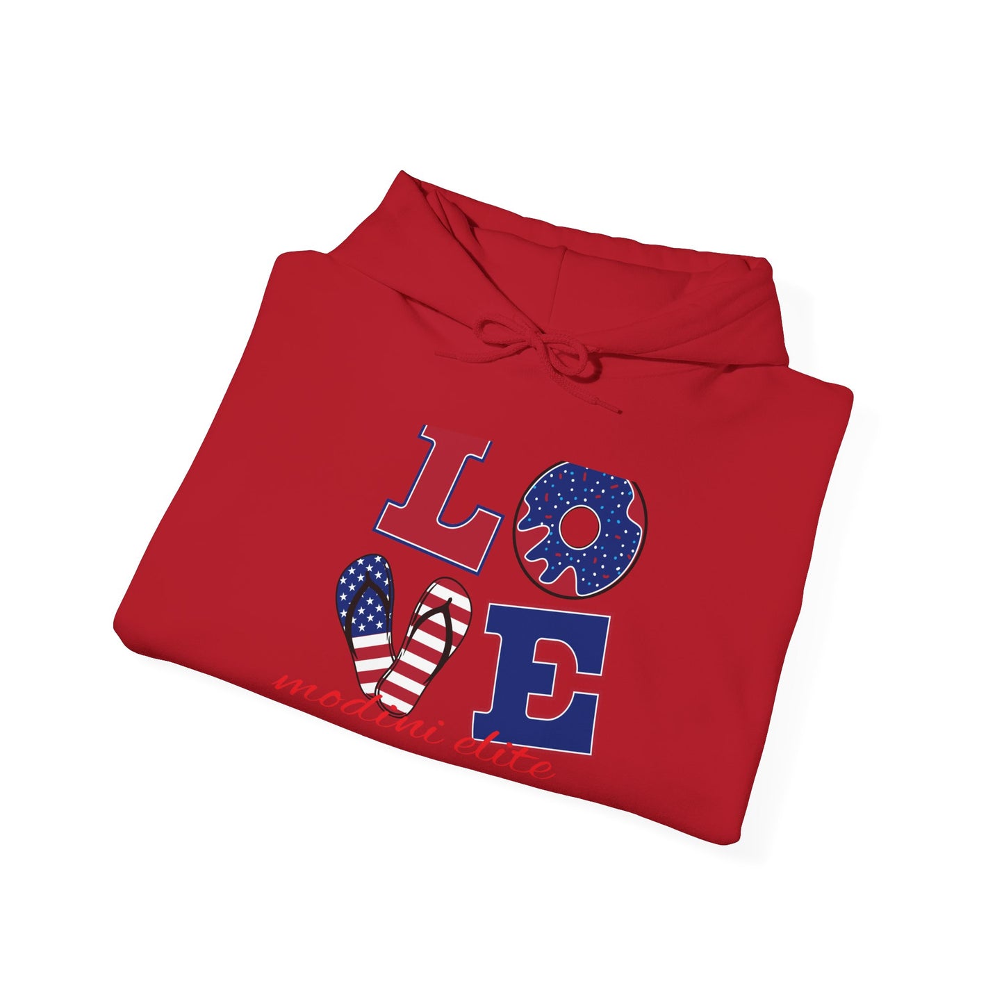 Patriotic Love Hoodie for Holidays | Unisex Heavy Blend™ Sweatshirt