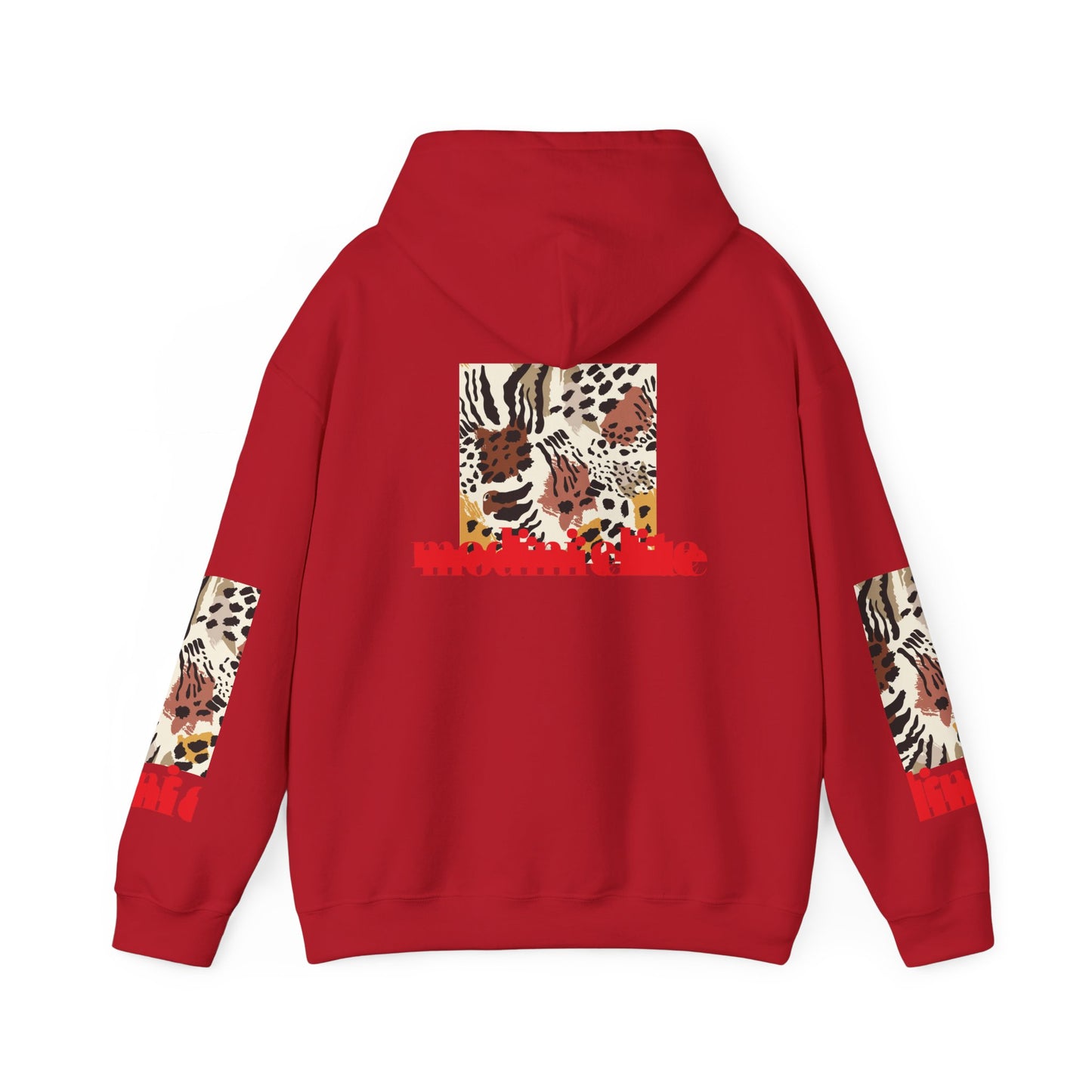 Trendy Unisex Hooded Sweatshirt with Animal Print - Perfect for Wildlife Lovers