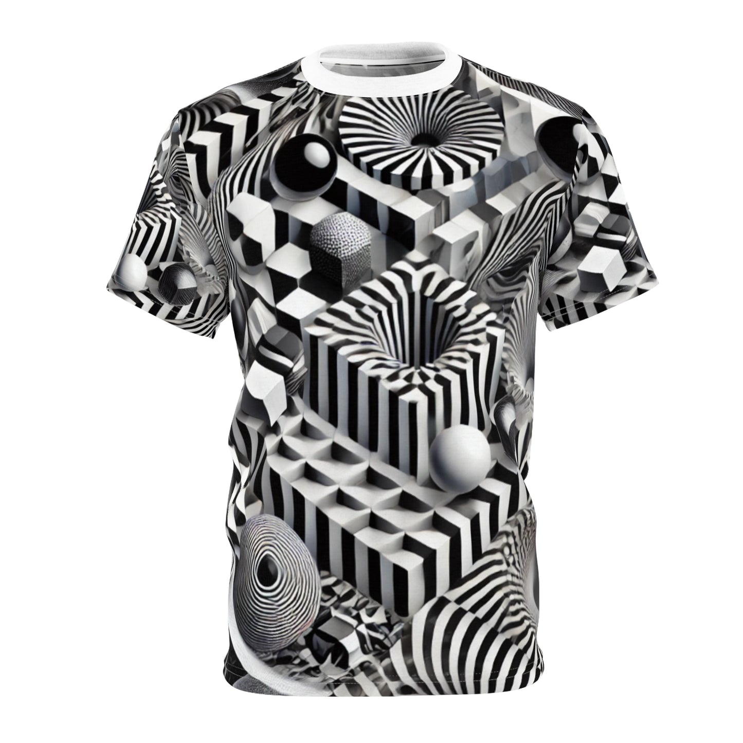 Geometric Pattern Unisex Tee - Stylish Graphic T-Shirt for Art Lovers