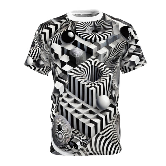 Geometric Pattern Unisex Tee - Stylish Graphic T-Shirt for Art Lovers