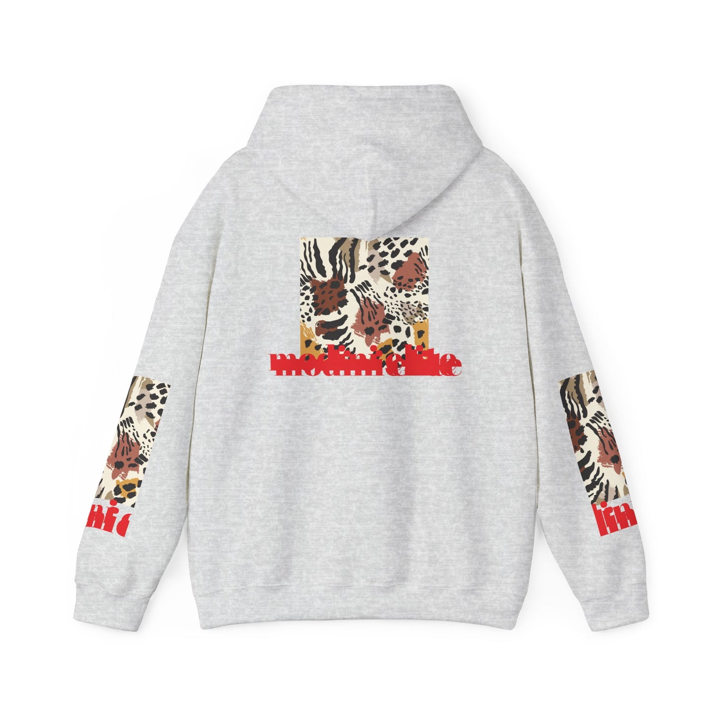 Trendy Unisex Hooded Sweatshirt with Animal Print - Perfect for Wildlife Lovers