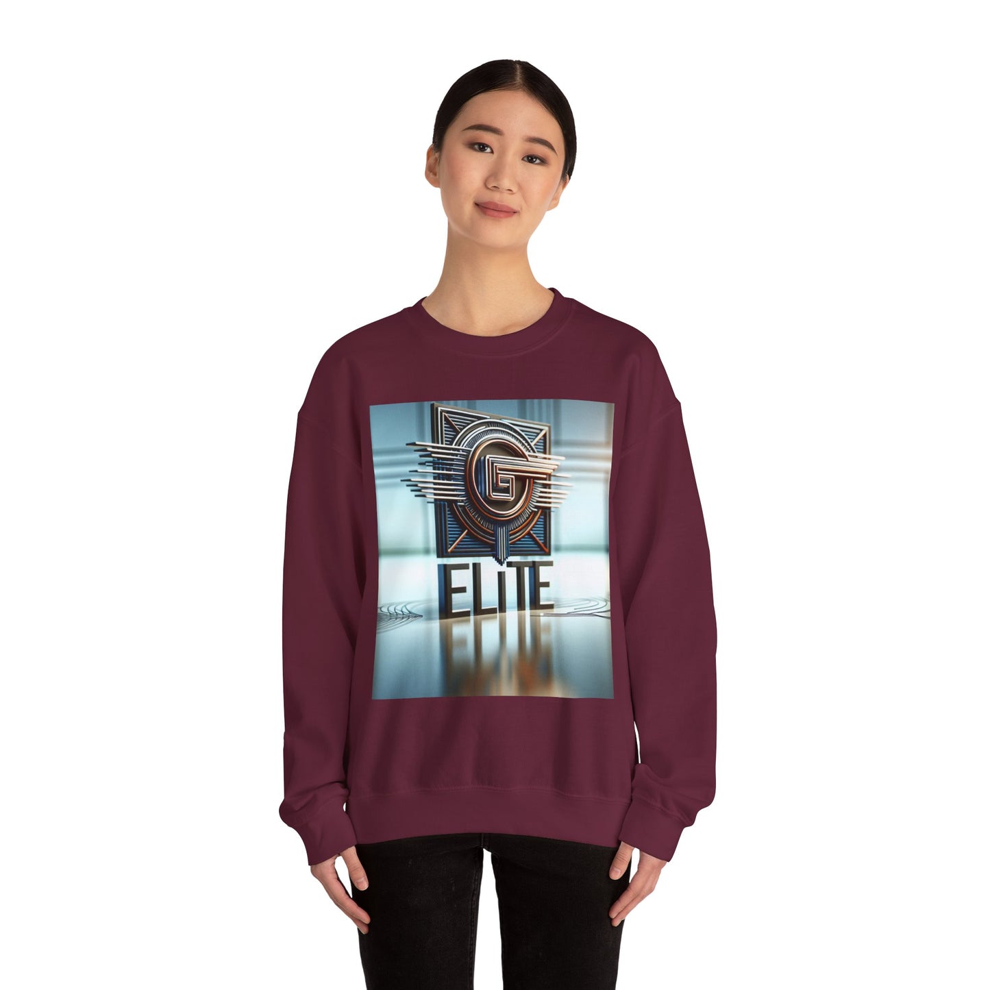 Elite Graphic Unisex Heavy Blend™ Crewneck Sweatshirt - Cozy Fashion Statement