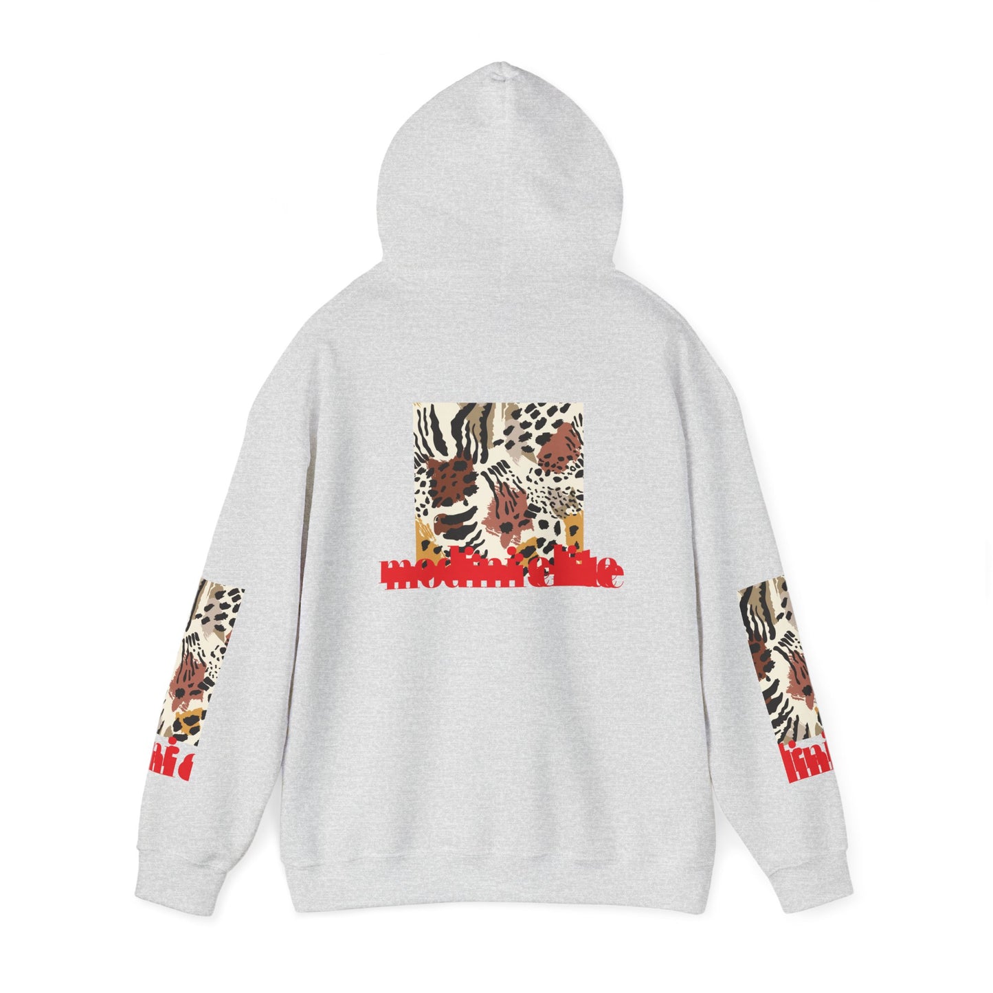 Trendy Unisex Hooded Sweatshirt with Animal Print - Perfect for Wildlife Lovers