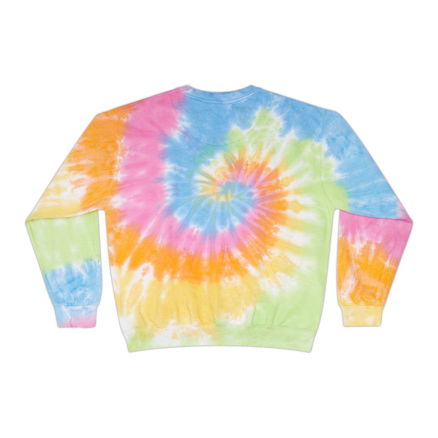 Unisex Tie-Dye Sweatshirt with 'LOVE' Design - Perfect for Celebrations and Casual Wear
