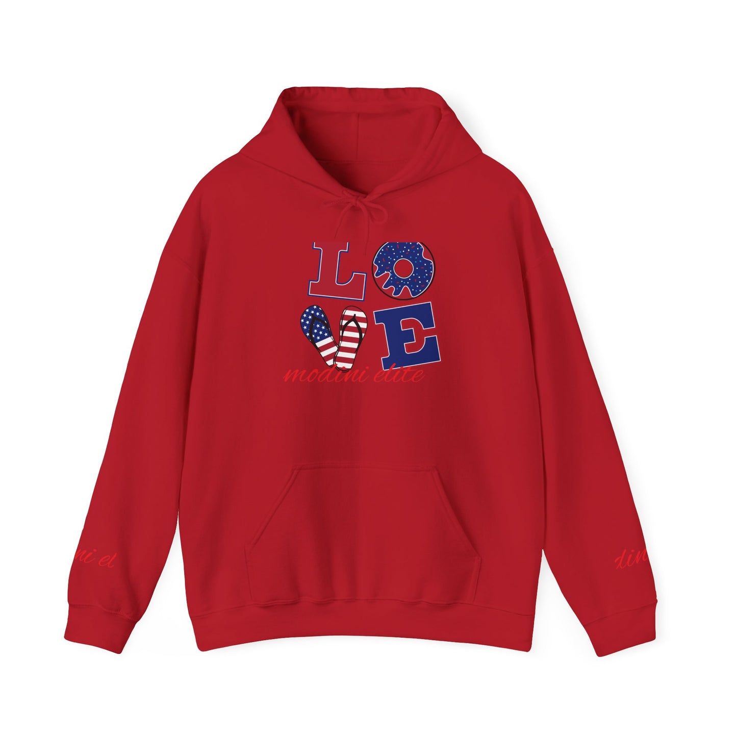 Patriotic Love Hoodie for Holidays | Unisex Heavy Blend™ Sweatshirt