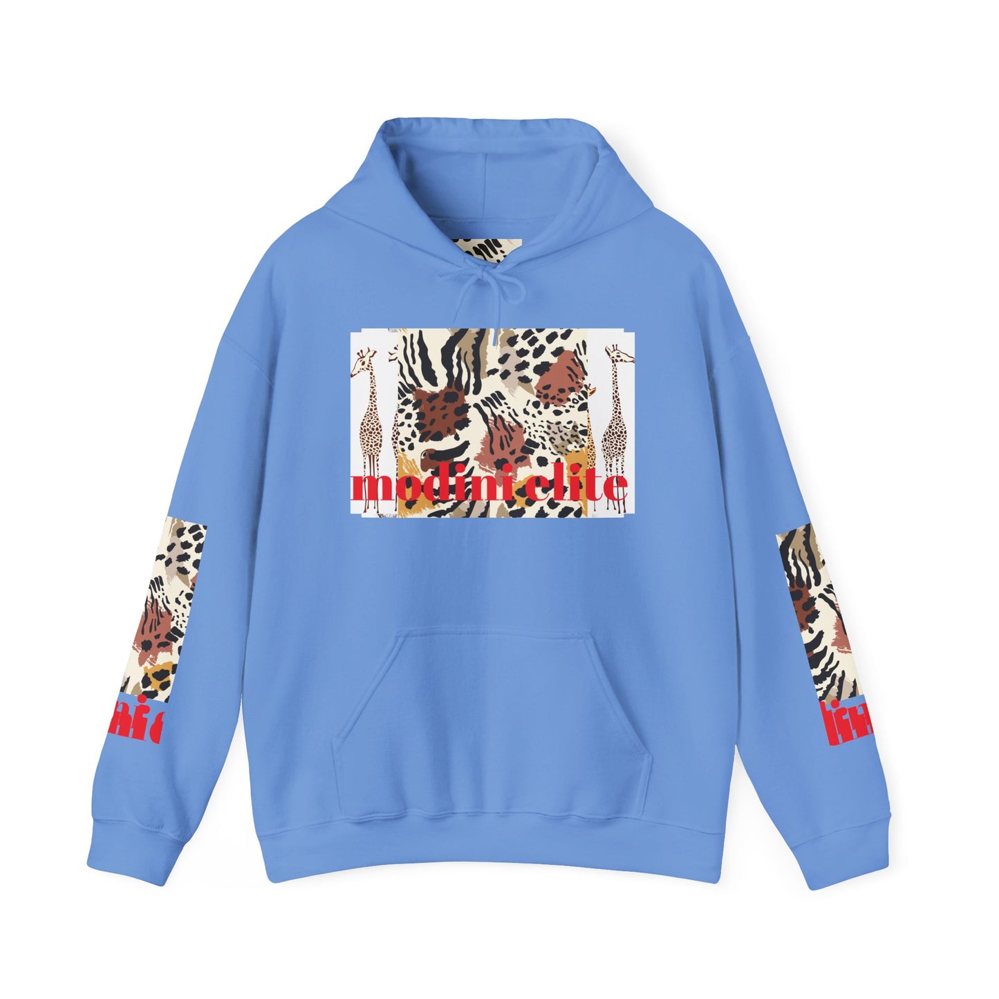 Trendy Unisex Hooded Sweatshirt with Animal Print - Perfect for Wildlife Lovers