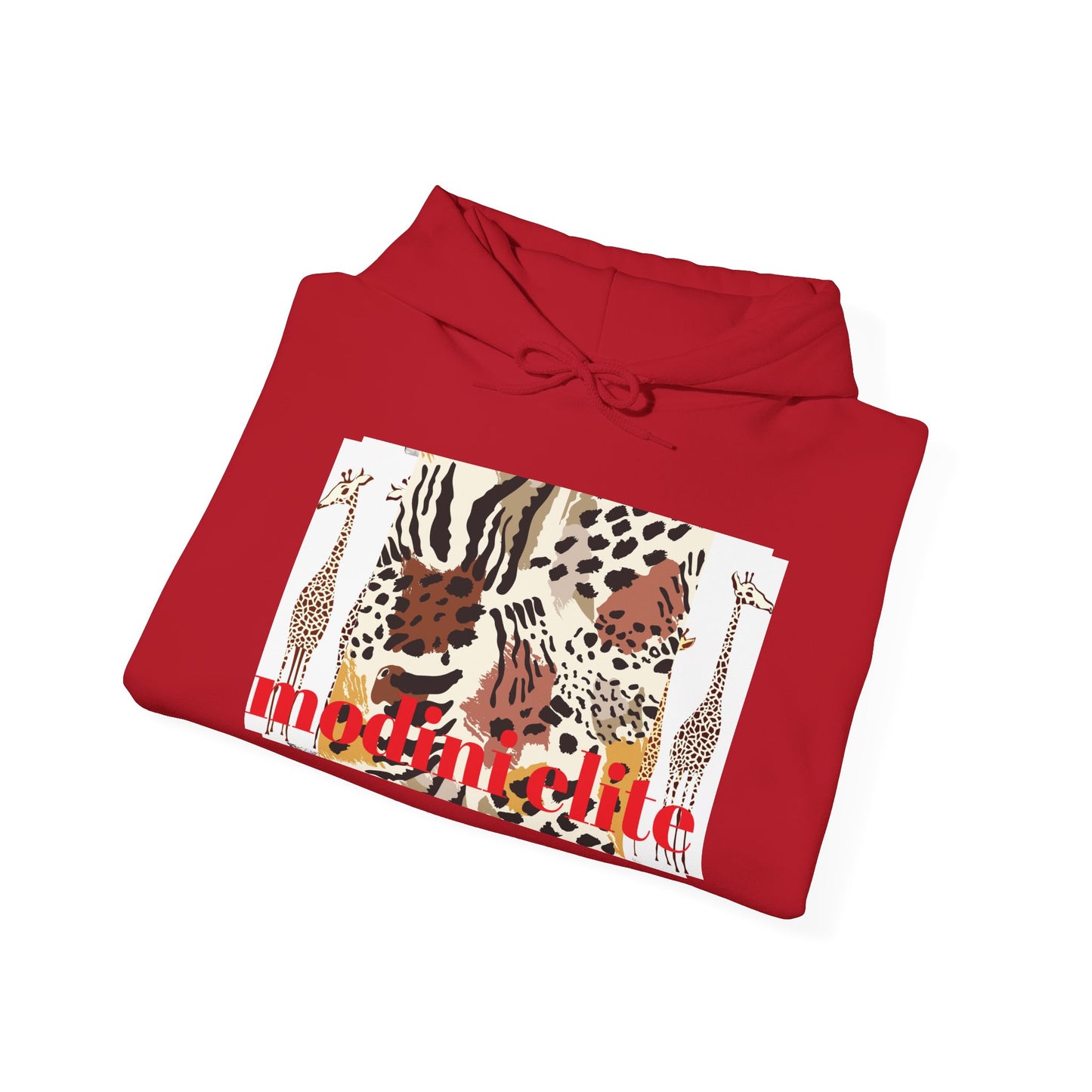 Trendy Unisex Hooded Sweatshirt with Animal Print - Perfect for Wildlife Lovers