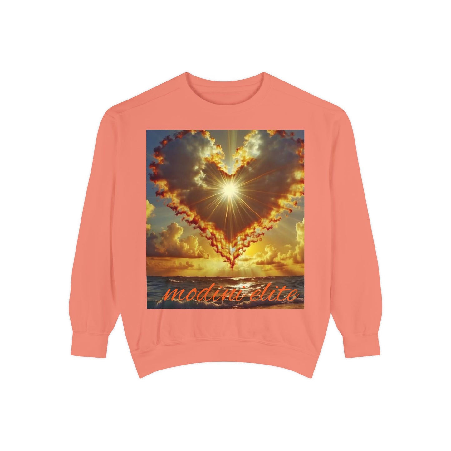 Sunset Heart Unisex Sweatshirt - Cozy Love for Every Occasion
